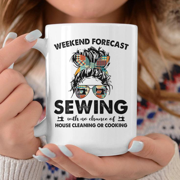 House Cleaning Or Cooking- Sewing Mom Life-Weekend Forecast Coffee Mug Unique Gifts