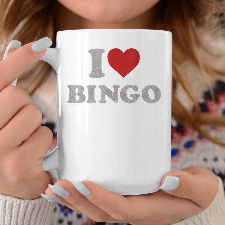 I Love Bingo Outfit I Heart Bingo Coffee Mug Funny Gifts