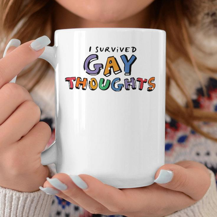 I Survived Gay Thoughts Coffee Mug Unique Gifts
