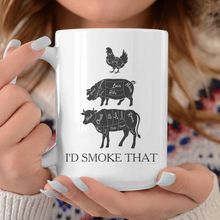 Id Smoke That Barbecue Grilling Bbq Smoker Gift Gift For Mens Coffee Mug Unique Gifts