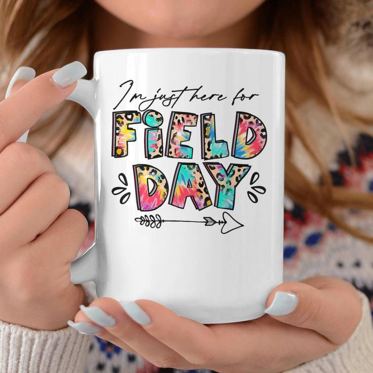 Im Just Here For Field Day Leopard Tie Dye Last Day School Coffee Mug Unique Gifts