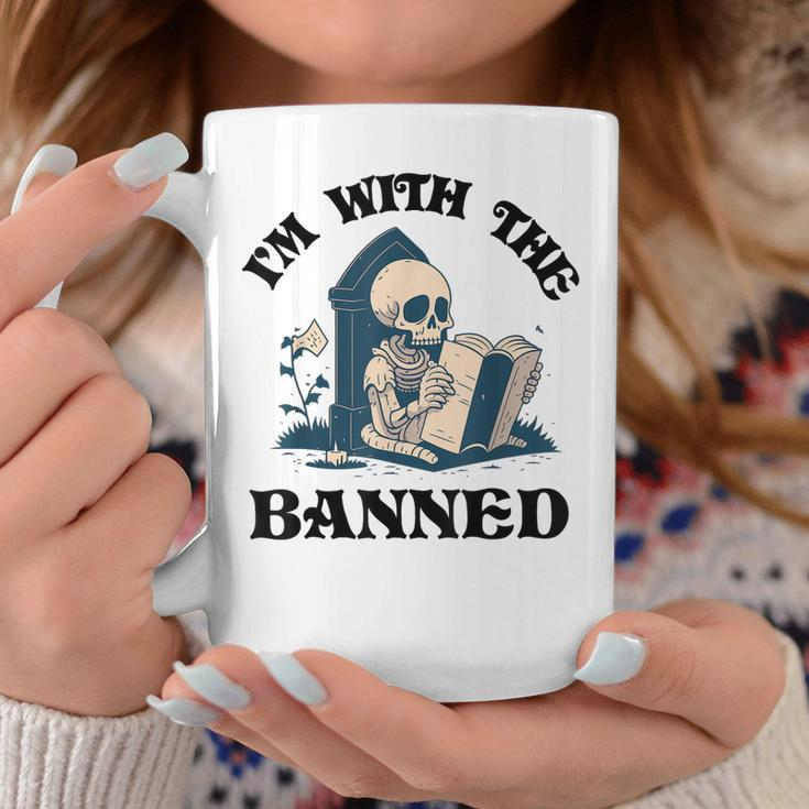 Im With The Banned Read Banned Books Lover Bookworm Coffee Mug Unique Gifts