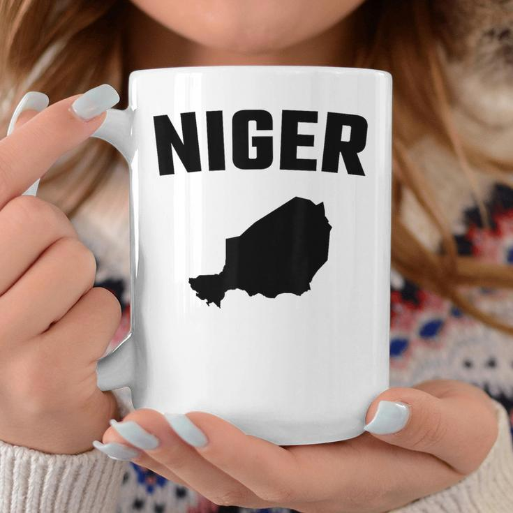 Isolated Black Silhouette Of A Map Of Niger Coffee Mug Unique Gifts