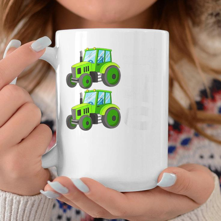 Kids 2Nd Birthday Boy Two Tractors Kids Toddler Farming Birthday Coffee Mug Unique Gifts