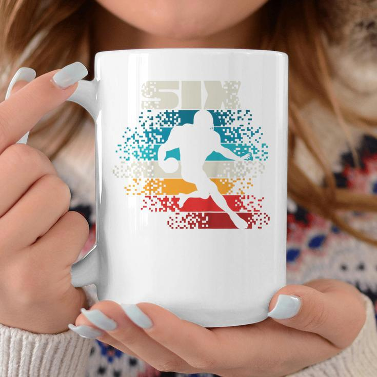 Kids 6 Year Old 6Th Vintage Retro Football Birthday Party Coffee Mug Unique Gifts