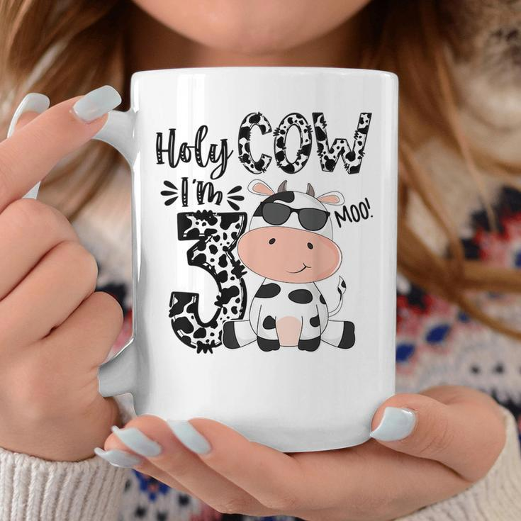Kids Holy Cow Im 3 Birthday Boy 3Rd Cow Farm Animals Bday Coffee Mug Unique Gifts