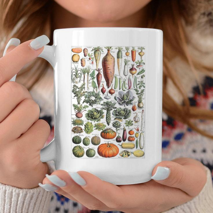 Kitchen Vegetable Identification Reference Chart Botanical Coffee Mug Unique Gifts