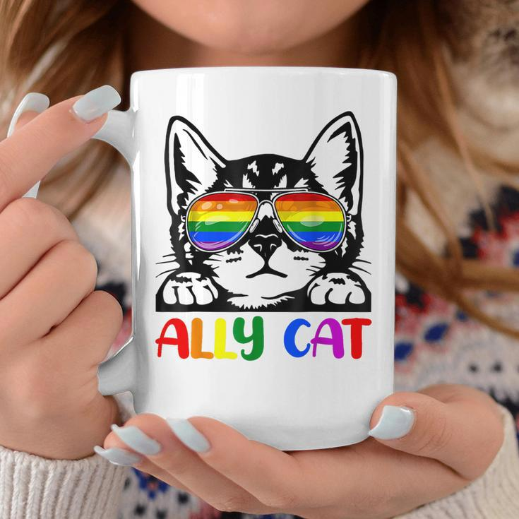 Lgbt Gay Ally Cat Be Kind Rainbow Pride Flag Men Women Gift Coffee Mug Unique Gifts