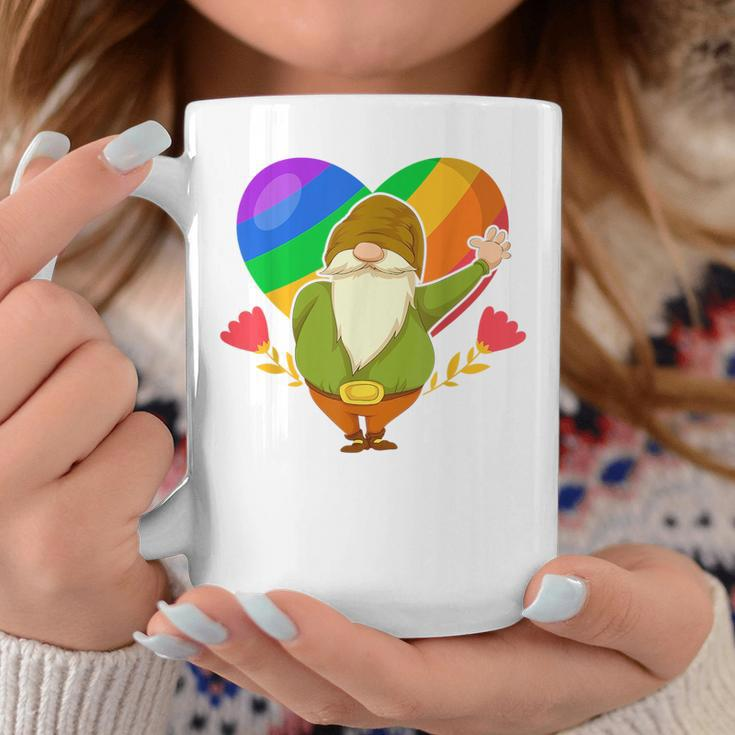 Lgbt Pride Nordic Gnome Rainbow Flag Heart Garden Gnome Coffee Mug Unique Gifts