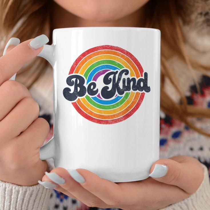 Lgbtq Be Kind Gay Pride Lgbt Ally Rainbow Flag Retro Vintage Coffee Mug Unique Gifts