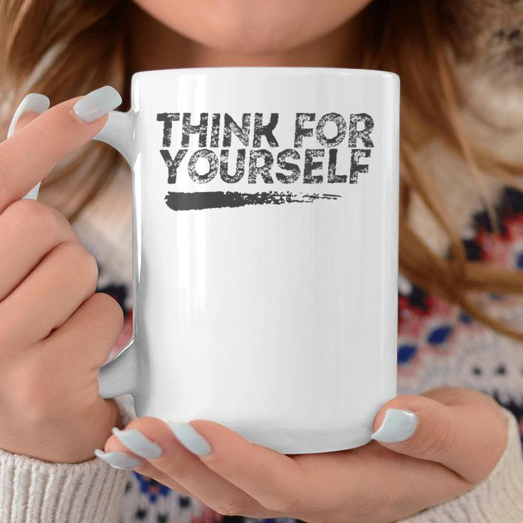 Libertarian Think For Yourself - Free Speech Liberty Coffee Mug Unique Gifts