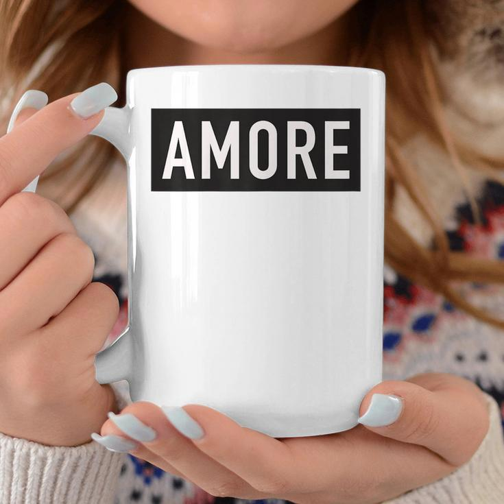 Love Amore Designer Graphic - Italian Inspired Coffee Mug Unique Gifts