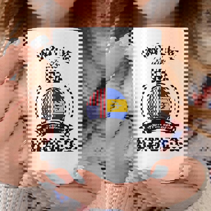 May Live In Usa But My Story Began In Barbados Flag Gift Gift For Womens Coffee Mug Unique Gifts