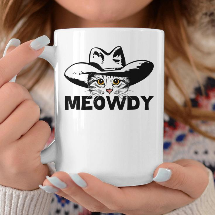 Meowdy Funny Mashup Between Meow And Howdy Cat Meme Coffee Mug Unique Gifts
