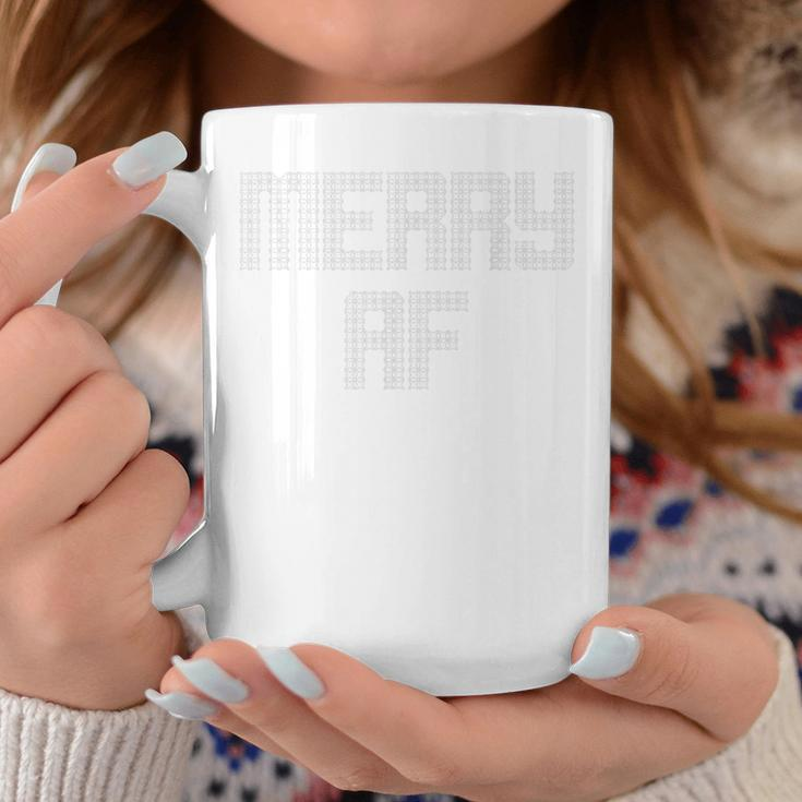 Merry Af Ugly Christmas Sweater Xmas Top Coffee Mug Unique Gifts