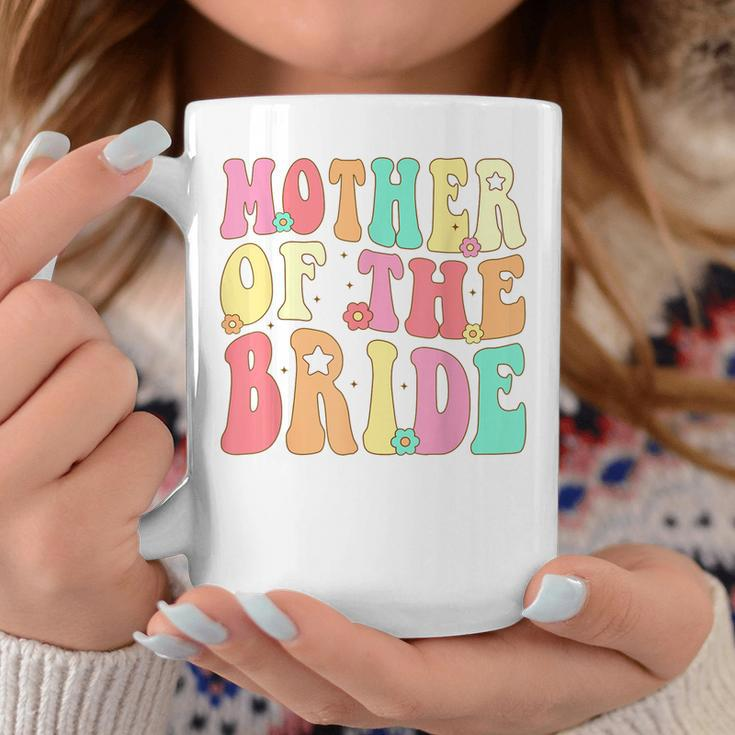 Mother Of The Bride Mom Retro Groovy Bachelorette Party Coffee Mug Funny Gifts