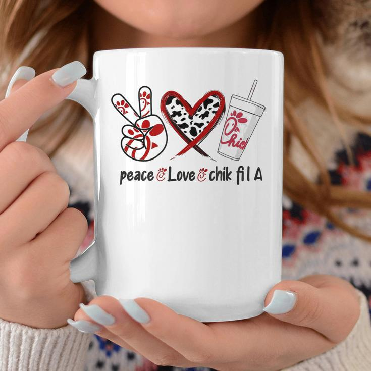 PeaceLoveChik Fil A Casual Print Cute Graphic  Coffee Mug Personalized Gifts