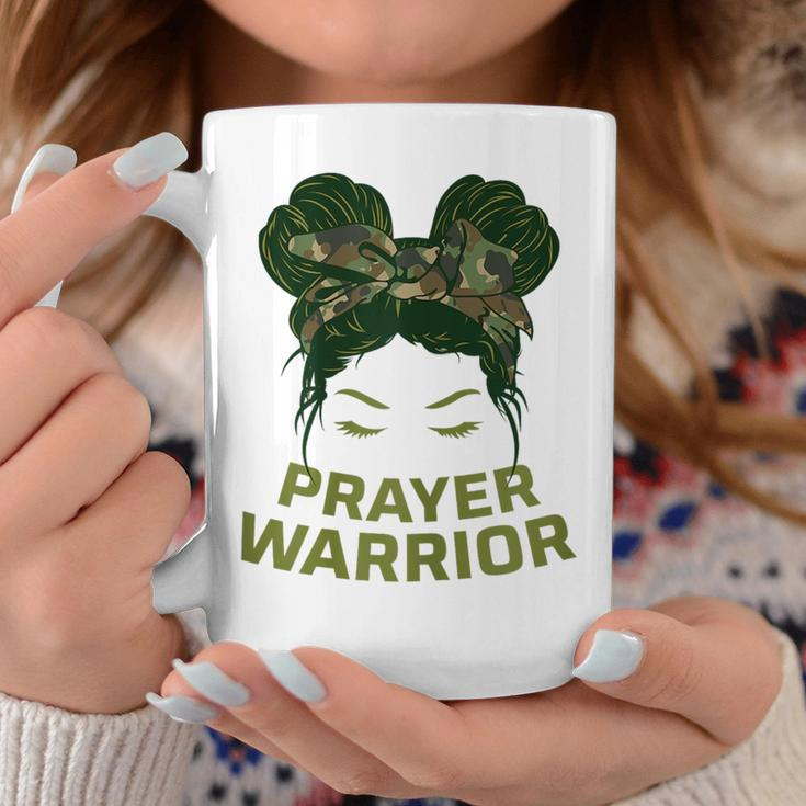 Prayer Warrior Ns Girls Camo Faith God Jesus Christian Faith Funny Gifts Coffee Mug Unique Gifts