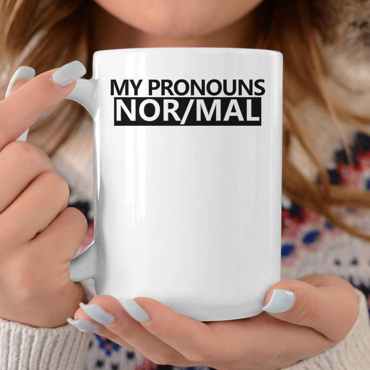 My Pronouns Are Nor-Mal Coffee Mug Funny Gifts