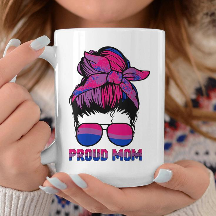 Proud Bisexual Mom Wife Funny Support Bi Lgbt Pride Flag Coffee Mug Unique Gifts