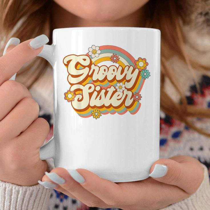 Retro Groovy Sister Family Birthday 60S 70S Hippie Costume Coffee Mug Funny Gifts