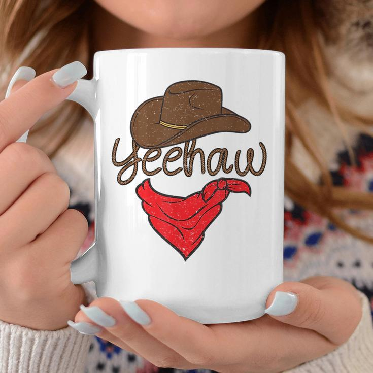 Retro Yee Haw Howdy Rodeo Western Country Southern Cowgirl Rodeo Funny Gifts Coffee Mug Unique Gifts