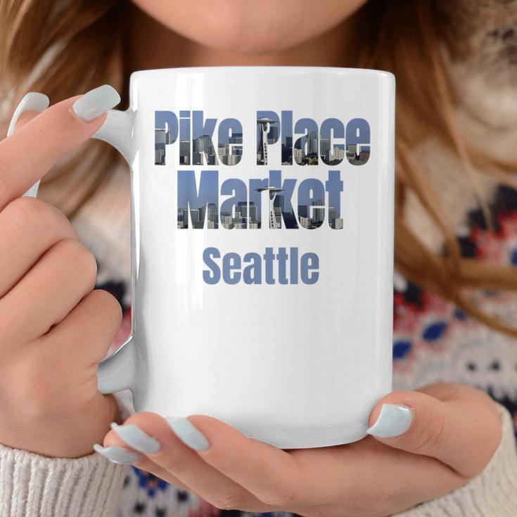 Seattle Skyline Pike Place Market Neighborhood Coffee Mug Unique Gifts