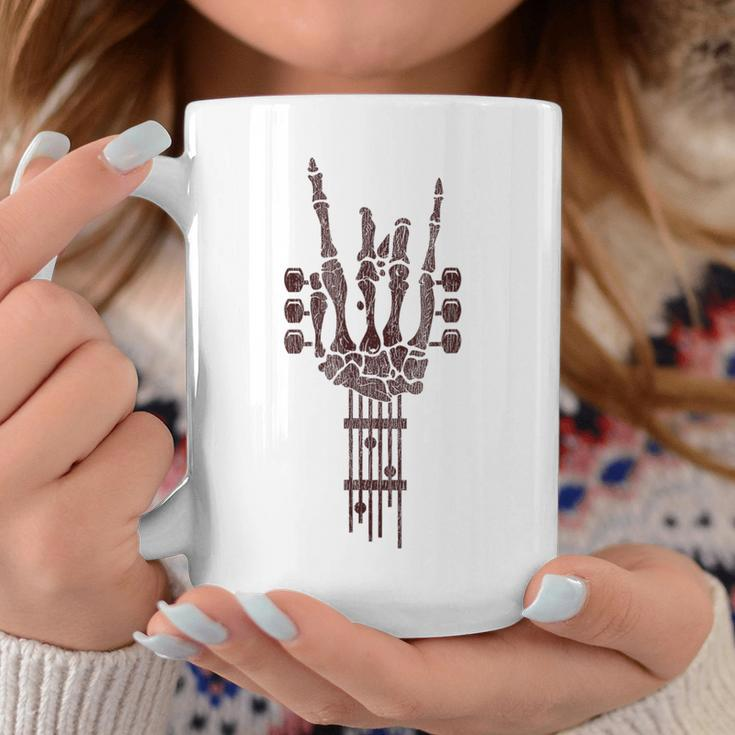 Skeleton Guitar Music Lover Rock And Roll Halloween Coffee Mug Unique Gifts