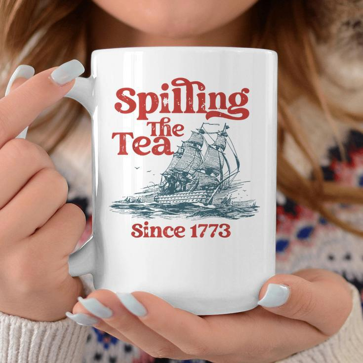 Spilling The Tea Since 1773 4Th Of July Coffee Mug Unique Gifts