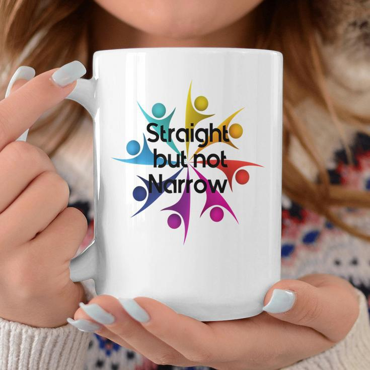 Straight But Not Narrow Lgbt Quote Gay Pride Support Coffee Mug Unique Gifts
