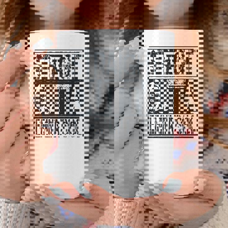 Straight Outta Elementary School Boys Girl Graduation 2023 Coffee Mug Unique Gifts
