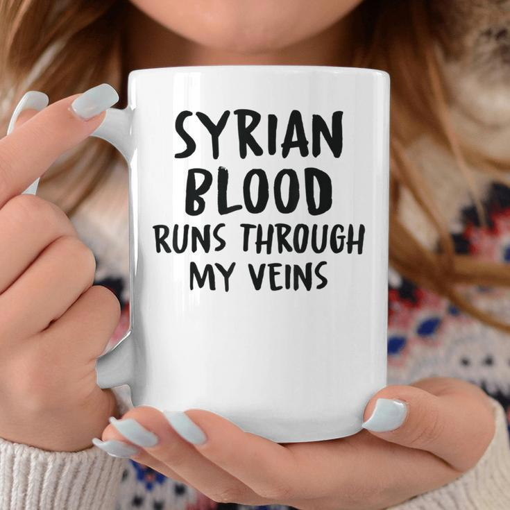 Syrian Blood Runs Through My Veins Novelty Sarcastic Word Coffee Mug Funny Gifts