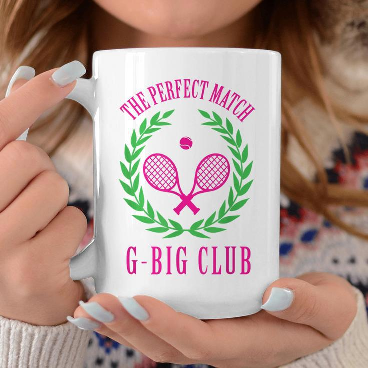 Tennis Match Club Little G Big Sorority Reveal Coffee Mug Unique Gifts