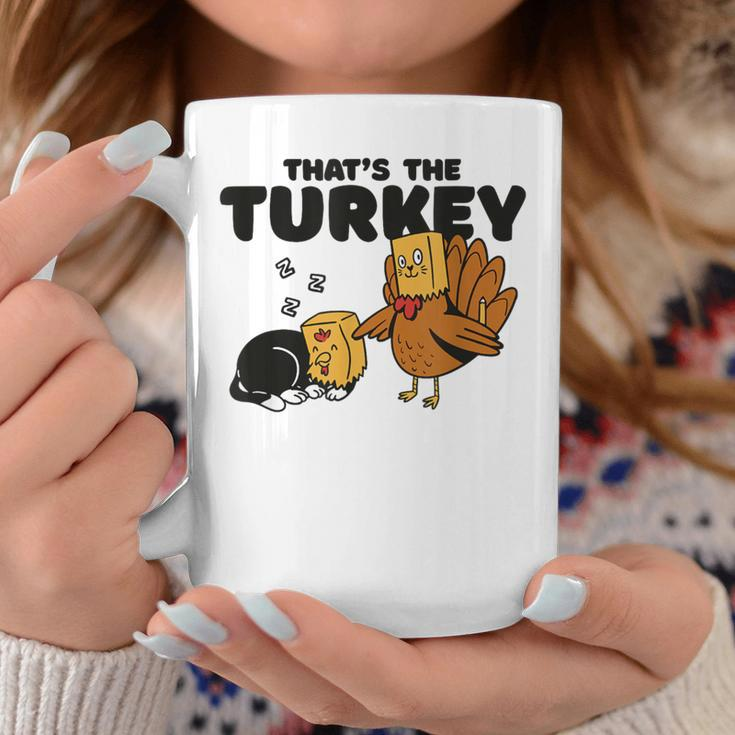 Thanksgiving Cat Fake Cat Thanksgiving Turkey Coffee Mug Unique Gifts