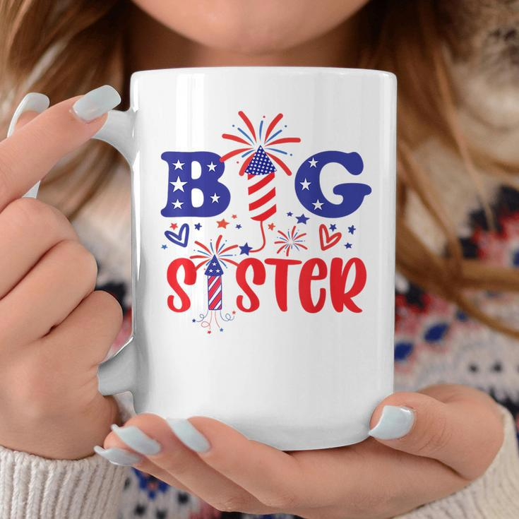 This Little Is Going To Be Big Sister 4Th July Big Sister Gifts For Sister Funny Gifts Coffee Mug Unique Gifts