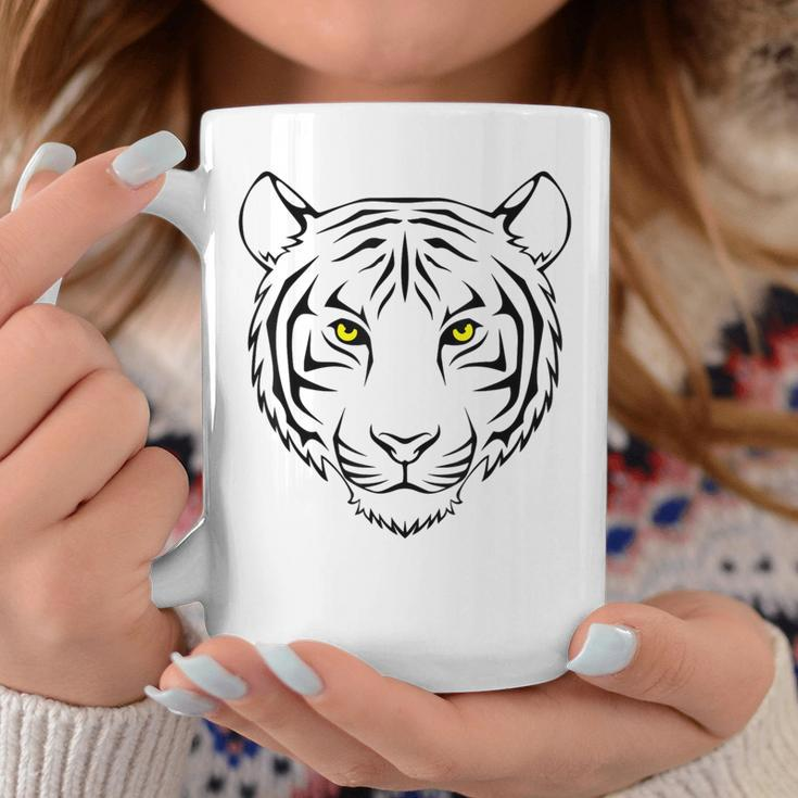 Tiger Orange Tiger Print Face Tiger Head Coffee Mug Unique Gifts