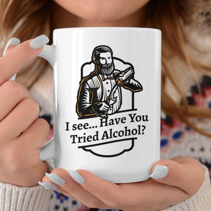 Try Drinking Meme Alcohol Therapy Cocktail Shaker Coffee Mug Unique Gifts
