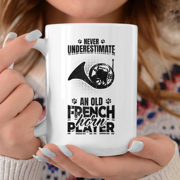 Never Underestimate An Old French Hornist Coffee Mug Unique Gifts