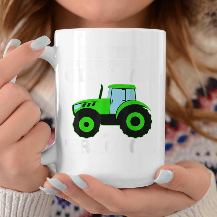 Never Underestimate An Old Man With A Tractor Driver Farmer Coffee Mug Funny Gifts
