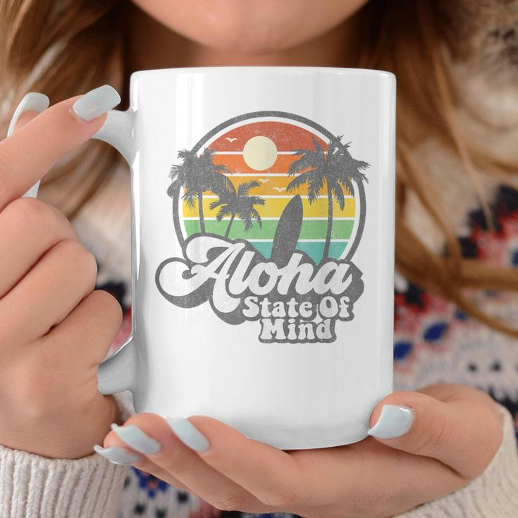 Vintage Hawaii Aloha State Hawaiian Beach Surfing Surf Coffee Mug Unique Gifts