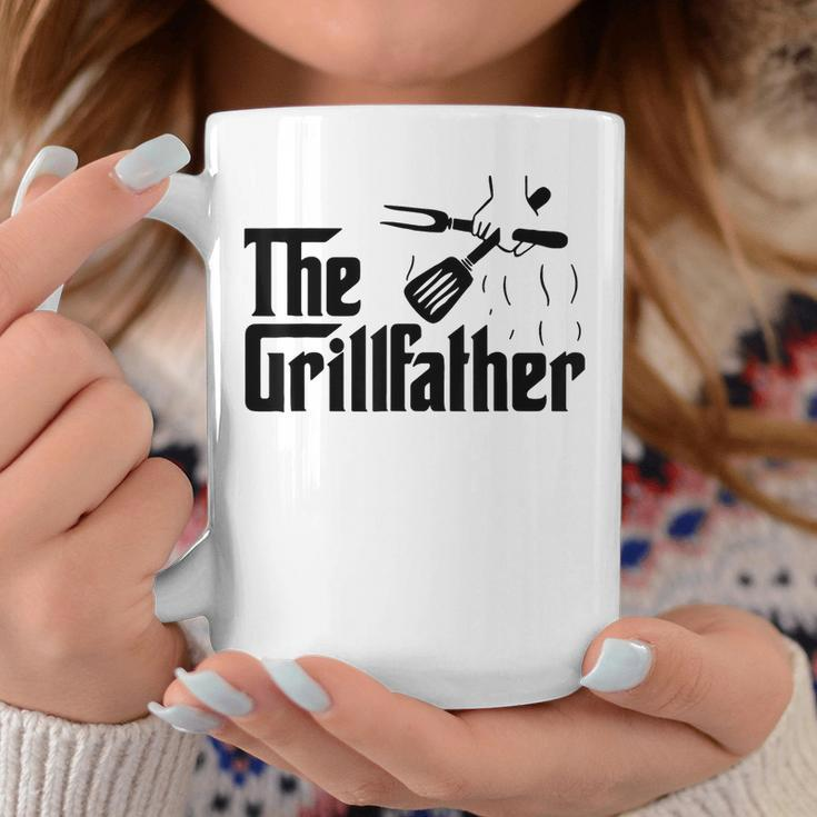 Vintage The Grillfather Funny Dad Bbq Grill Fathers Day Coffee Mug Funny Gifts