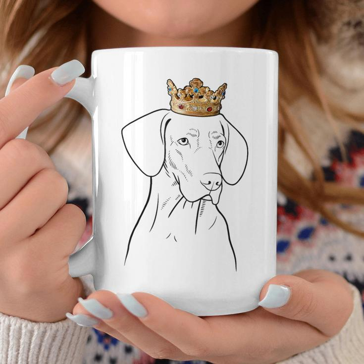 Vizsla Dog Wearing Crown Coffee Mug Unique Gifts