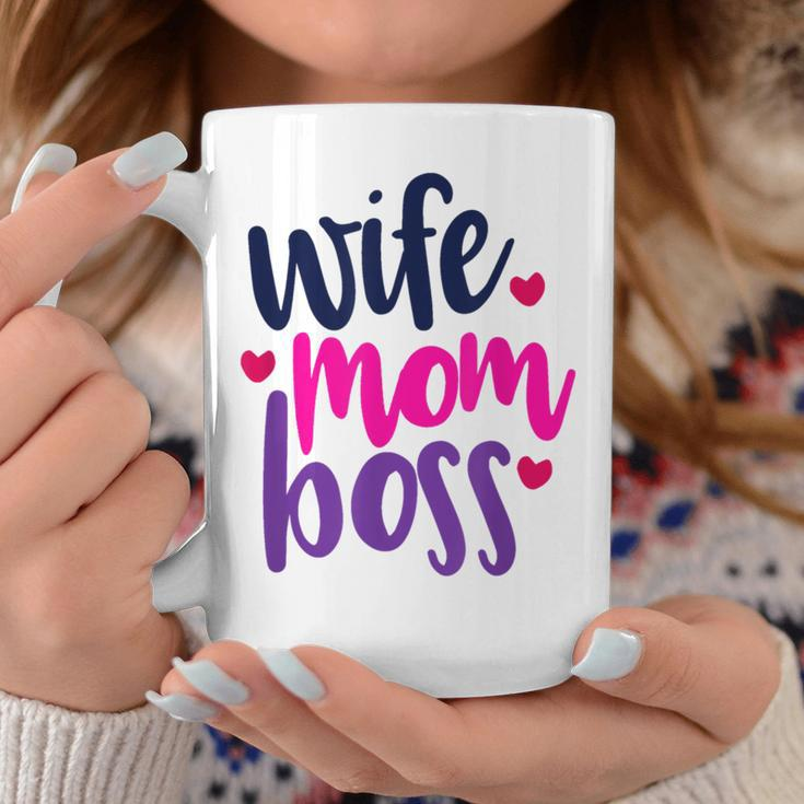 Wife Mom Boss Mom Joke Quote Humor Mother's Day Women Coffee Mug Unique Gifts