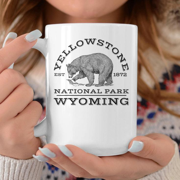 Yellowstone National Park Bear Wyoming Hike Outdoors Coffee Mug Unique Gifts