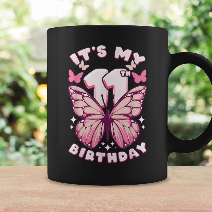 11Th Birthday Girl 11 Years Butterflies And Number 11 Coffee Mug Gifts ideas