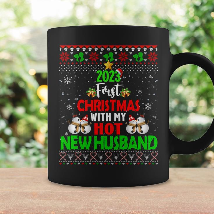 2023 First Christmas With My Hot New Husband Ugly Sweater Coffee Mug Gifts ideas