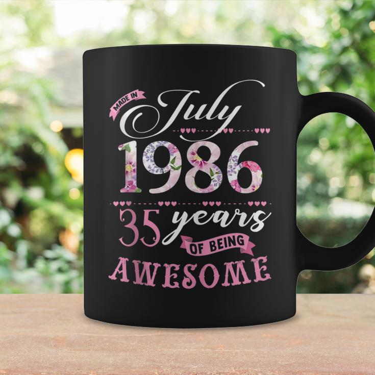 35Th Birthday Floral Gift For Womens Born In July 1986 Coffee Mug Gifts ideas
