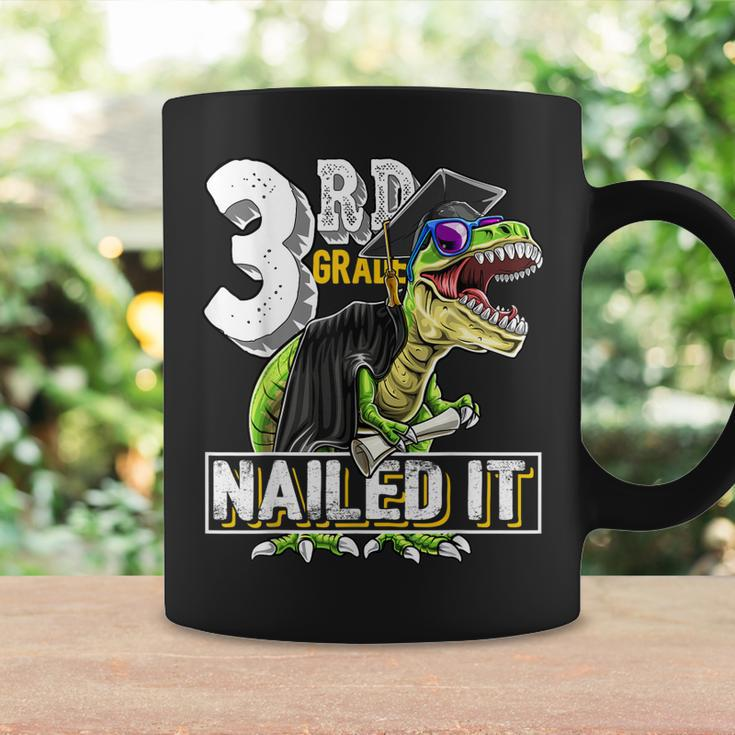 3Rd Grade Nailed ItRex Dinosaur Graduation Cap Gown Gift Coffee Mug Gifts ideas