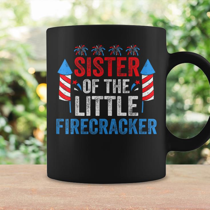 4Th Of July Birthday Sister Of The Little Firecracker Coffee Mug Gifts ideas