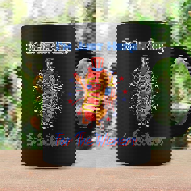 4Th Of July Im Just Here For The Wieners Hot Dogs Funny Coffee Mug Gifts ideas